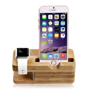 fedex charging platform for apple watch stand station for iphone i watch natural bamboo wood cell phone charging holder stand