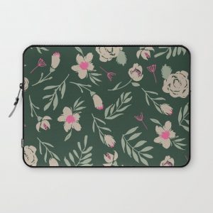 florals and greenery Computer Cover by Anjana Simpson, Ink - Laptop Sleeve - 13"