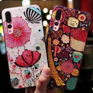 for huawei p30 pro phone case silicone painted embossed mobile phone case tpu creative drop protection cover