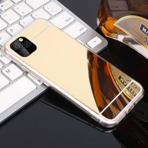 for iphone 11 pro max x xs max xr 8/7 plus mirror case 6 6s plus mirror back shock-absorption tpu bumper protective case factory price