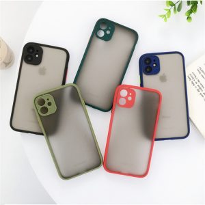 for iphone 11 pro xs 7 8 plus max lovebay solid color transparent matte phone case silicone shockproof hard pc