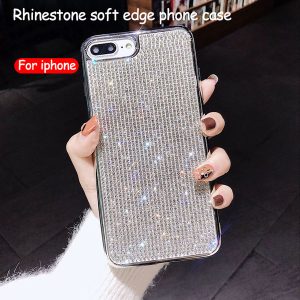 for iphone x phone case full diamond rhinestone soft silicone designer phone case support 10pcs delivery