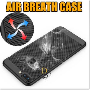 for iphone x xr xs max case breathable heat dissipation slim phone protector pc colorful scrub smooth touch phone cover for samsung s8