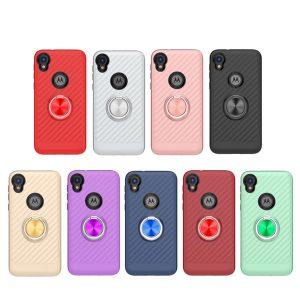 for motorola moto e6 g7 play power for lg stylo 5 k40 a10 a10e 360 rotating ring car-holder mobile phone case cover d