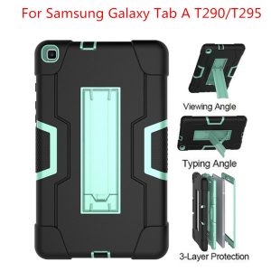 for samsung galaxy tab a 8.0 2019 t290/t295 tablet case shockproof kids safe pc silicone hybrid stand full body cover