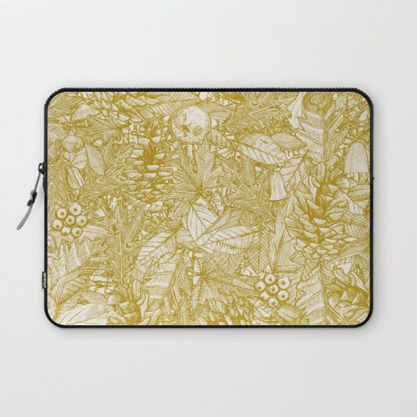 forest floor gold ivory Computer Cover by Sharon Turner - Laptop Sleeve - 13"