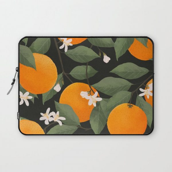 fresh citrus // dark Computer Cover by Laura Graves - Laptop Sleeve - 13"