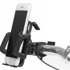 generic 2 in 1 waterproof motorcycle cell phone mount holder with usb charger power switch 3.3ft power cable