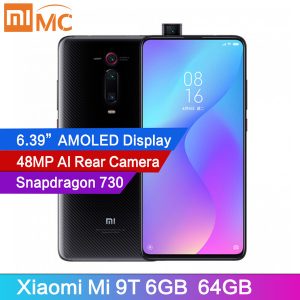 global version xiaomi mi 9t 6gb 64gb mobile phone snapdragon 730 ai 48mp rear camera 4000mah 6.39" amoled display miui 10