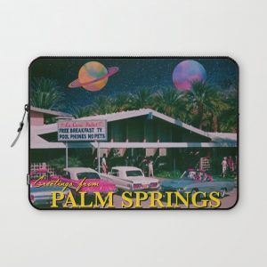 greetings from palm springs Computer Cover by ausketches - Laptop Sleeve - 13"