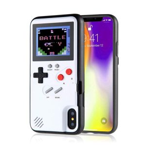 handheld retro game with color display console gameboy phone shell built in 36 kinds 3d retro video game for iphone 11 6 6s 7 8 plus xs max