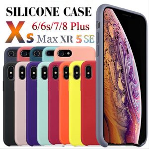 have logo original silicone cases for iphone 5s 6 7 8 plus x xr xs max 11 pro max liquid silicone case cover with retail package