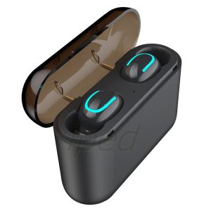 hbq q32 bluetooth wireless earphone stereo earbuds tws twins gaming earphone waterproof smart touch with microphone 1500mah charging box