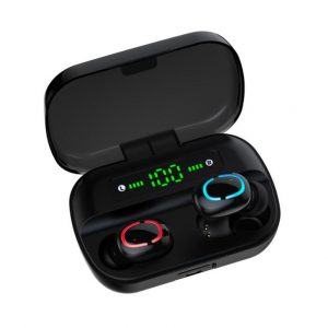 hbq q82 wireless bluetooth 5.0 headphones tws in ear true wireless earbuds ipx7 waterproof earphones 8d stereo noise cancelling headset