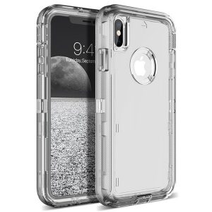 hybrid clear heavy duty armor defender case for iphone x xs max xr galaxy s10 e 9 8 plus note 8 9 shockproof cover