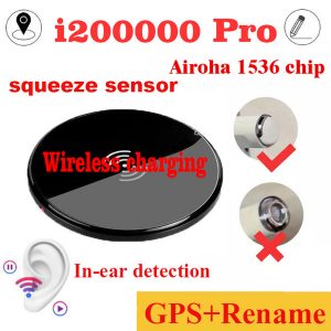 i200000 pro gps rename mini tws bluetooth earbuds h1 chip wireless charging case optical in-ear detection pods pk air 2 3 i200 i500