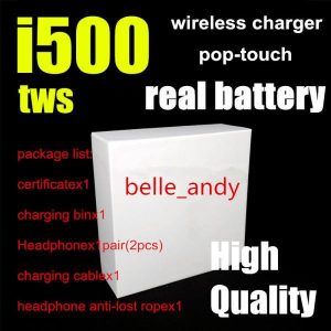 i500 tws air 2 wireless earphones pk w1 h1 chip sensor control earbuds wirless charging earbuds headphone pk i18 i30 i60 i100 i300