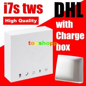 i7 i7s tws wireless bluetooth earbuds twins headphones earphone headphone for android samsung smart phone with charge box