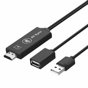 ipad iphone to hdmi adapter cable, usb mhl to hdmi converter cable for android 1080p to hdtv monitor projector, bluetooth audio output