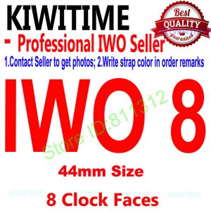 iwo 8 44mm bluetooth smart watch series 4 1:1 smartwatch case for ios android heart rate ecg pedometer upgrade of iwo 5