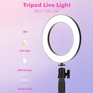 led ring light lamp pgraphy p 8inch 20cm fill ring light with tripod for smartphone makeup phone holder stand beauty ring flash vide