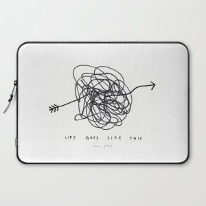 life goes like this Computer Cover by Marc Johns - Laptop Sleeve - 15"