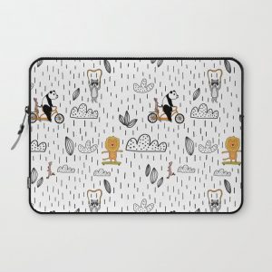 lions, raccoons, panda bears oh my Computer Cover by The Gipsy Stitch - Laptop Sleeve - 13"