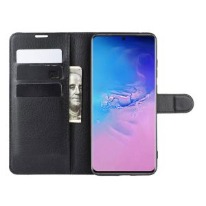 litchi wallet pu leather case for samsung galaxy s20 plus s10 note 10 stand flip credit card back cover for sam a20 a71 a51 m30