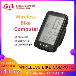 lixada wireless bike computer speedometer multifunction cycling waterproof bicycle measurabletemperature mtb road bike odometer