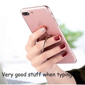 lucky flower phone ring holder useful tool when holding and typing with one hand beautiful design phone accessories 35