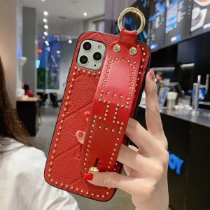 luxury designer phone cases for iphone 11 pro 7 8 plus xs max xr pu leather with holder stand fashion phone back cover