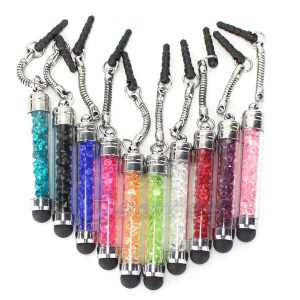 luxury diamond crystal touch screen capacitive stylus ball bling pen pens for cellphone iphone pc tablet ipad