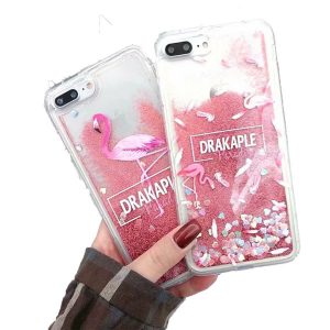 luxury glitter liquid sand quicksand bling mobile phone case soft silicone cover skin shell for iphone 6 7 8 plus x xs