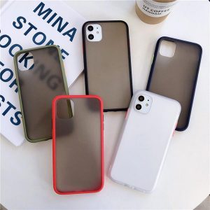 luxury matte transparent phone case for iphone 11 pro max xr xs 8 7 plus frosted shockproof hard clear back cover