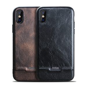 luxury vintage pu leather ultra thin case for apple iphone 8 8plus 7 11 x xr xs max slim back cover for man