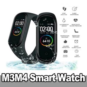 m3 m4 smart band smart sport fitness bracelet waterproof heart rate monitoring blood pressure test smartwatch for android ios