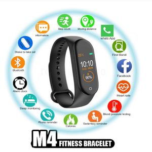 m4 smart band fitness tracker watch sport bracelet heart rate smart watch 0.96 inch smartband monitor health wristband