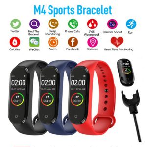 m4 smart band fitness tracker watch sport bracelet heart rate smart watch 0.96 inch smartband monitor health wristband