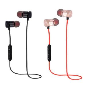 m5 bluetooth headphones magnetic metal wireless running sport earphones earset with mic mp3 earbud bt 4.1 for iphone samsung lg smartphone