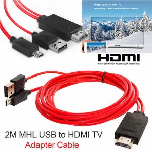 micro usb to hdmi 1080p cable tv av adapter mobile phones tablets hdtv data cables