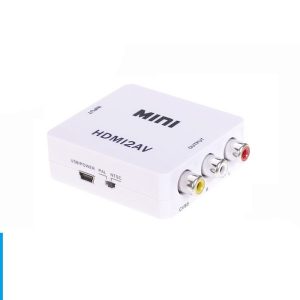 mini hdmi2av 1080p hd video adapter mini hdmi to av converter cvbs+l/r hdmi to rca 80pcs/lot