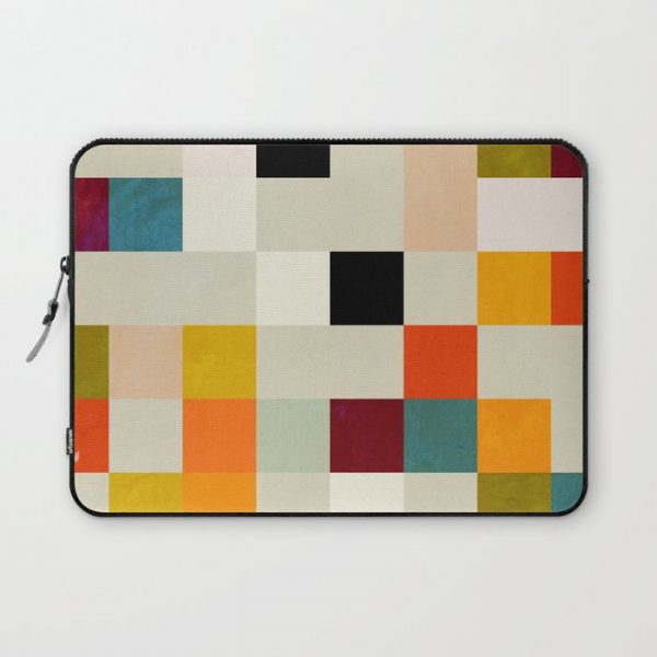 modern mid century chequers Computer Cover by Ana Rut Bre - Laptop Sleeve - 13"