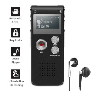 n28 rechargeable digital voice recorder 8gb mini multifunctional hd intelligent noise reduction mp3 player digital recorder