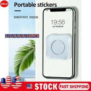 nano casual paste pu material nano magic sticker phone holder reusable pad 1-10 cable winder