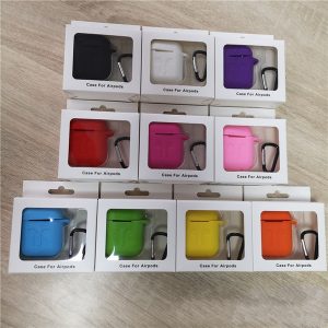 new designer for apple airpods 2 airpods2 silicone case soft thin protector cover earphone cases anti-drop earpods with hook retail box