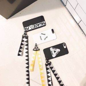 new designer phone case for iphone 6/6s 6plus 7/8 7plus/8plus high street style hip hop brand case super cover phone case with rope