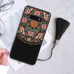 new fashion retro shockproof phone case for samsung s10/s10 plus/s10e chinese court style protective back cover phone case 3 styles