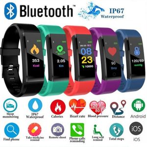 new id115 plus smart wristband bracelet fitness heart rate tracker step counter activity monitor band waterproof wristband for ios android