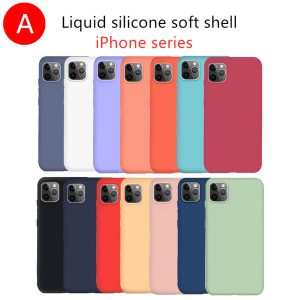 new iphone11 pro max liquid silicone phone case for apple 11 7 8 7p/8p 6p/6sp 6/6s x/xs xr xsmax phone case