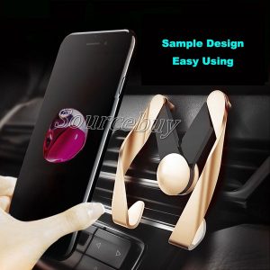 new m car phone holder for iphone samsung air vent mount mobile phone stand holder vehicle phone holders bracket for 4-6 inch smartphone